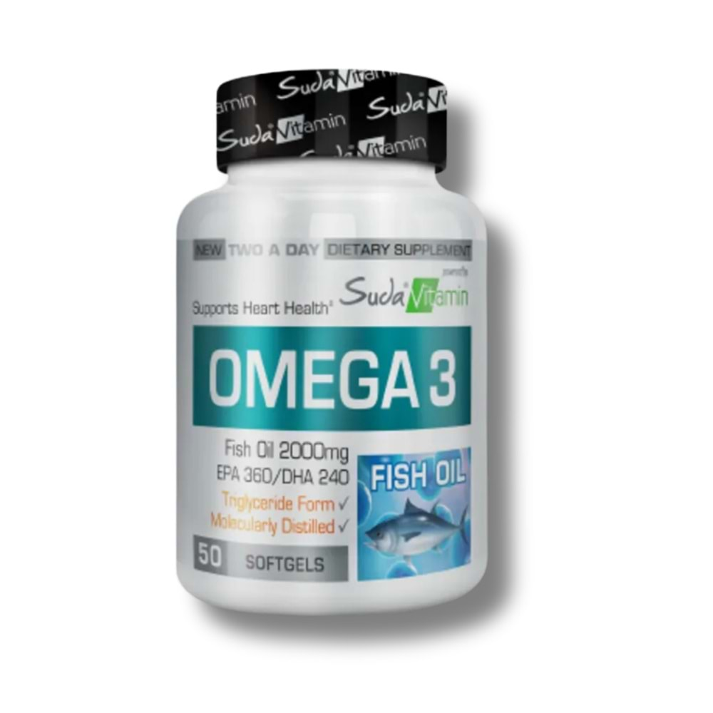 Suda Vitamin Omega 3 2000 mg 50 Yumuşak Kapsül