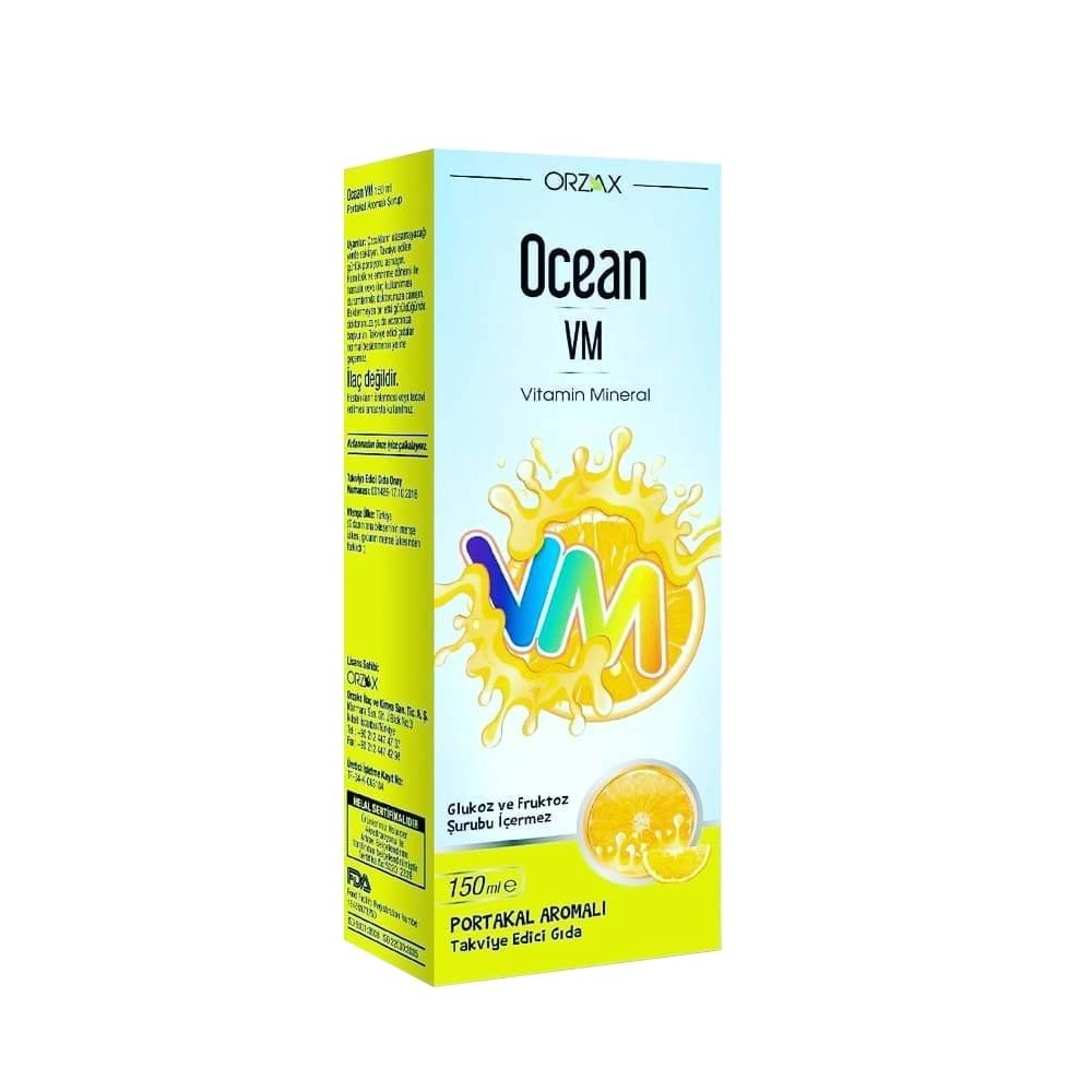 Ocean VM Vitamin Mineral Şurup 150ml Şişe