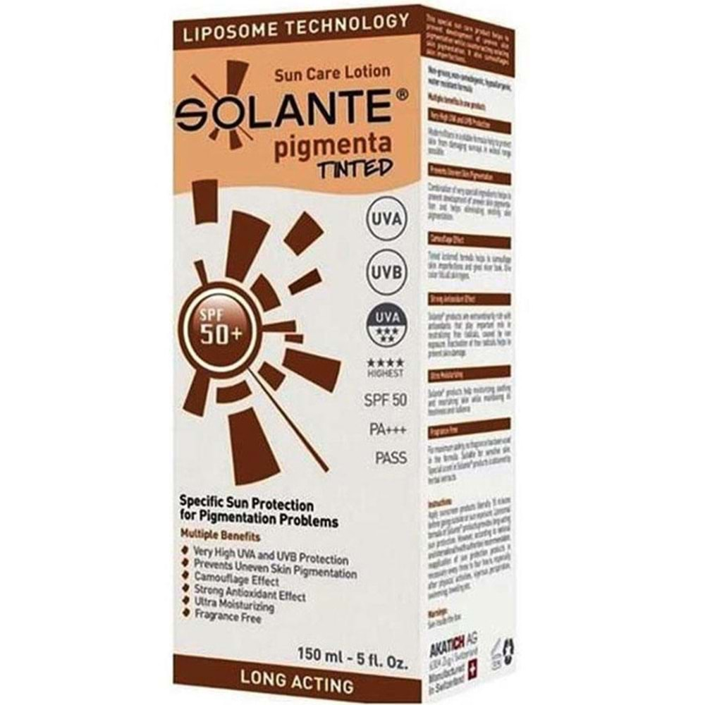 Solante Pigmenta Tinted spf 50 + 150 ml