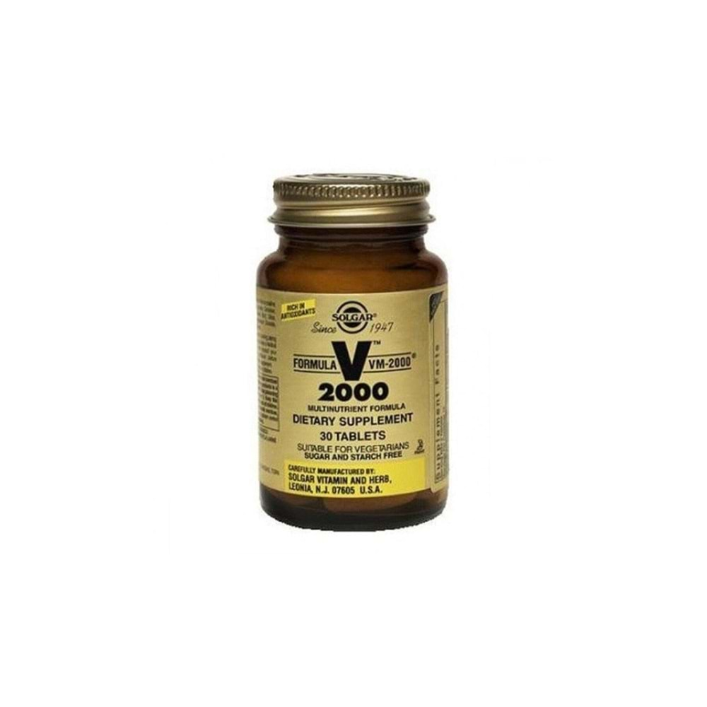 Solgar VM 2000 Multivitamin 30 Tablet