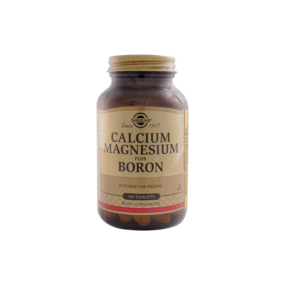 Solgar Calcium Magnesium Plus Boron 100 Tablet