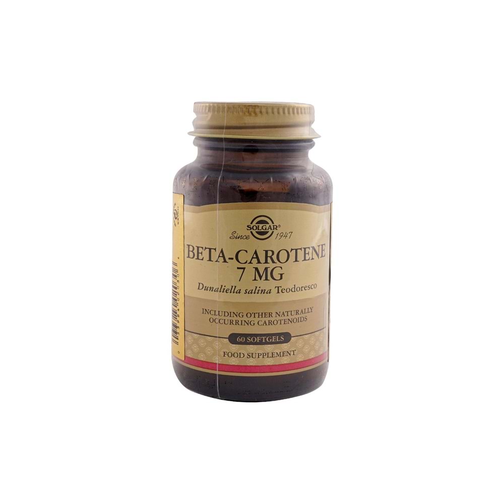 Solgar Beta Carotene 7 mg 60 Kapsül
