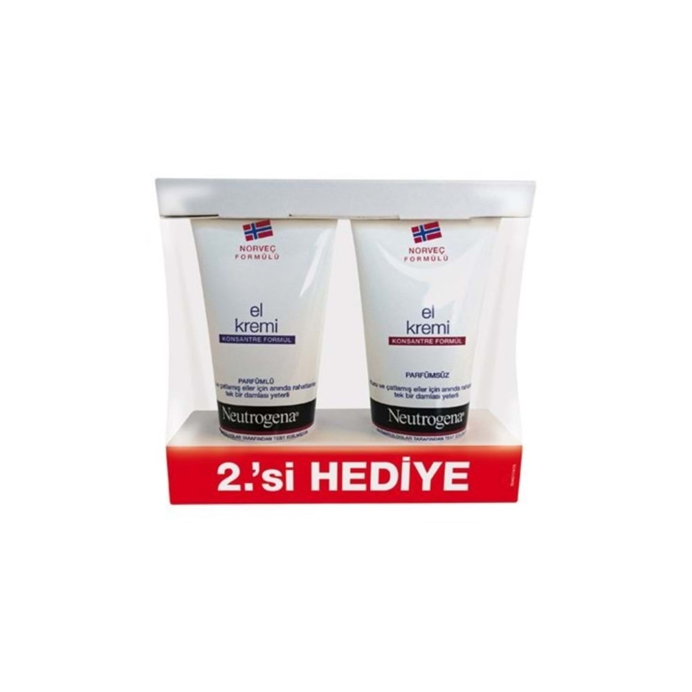 Neutrogena El Kremi 75 ml - İkili Kofre (Parfümlü ve Parfümsüz)