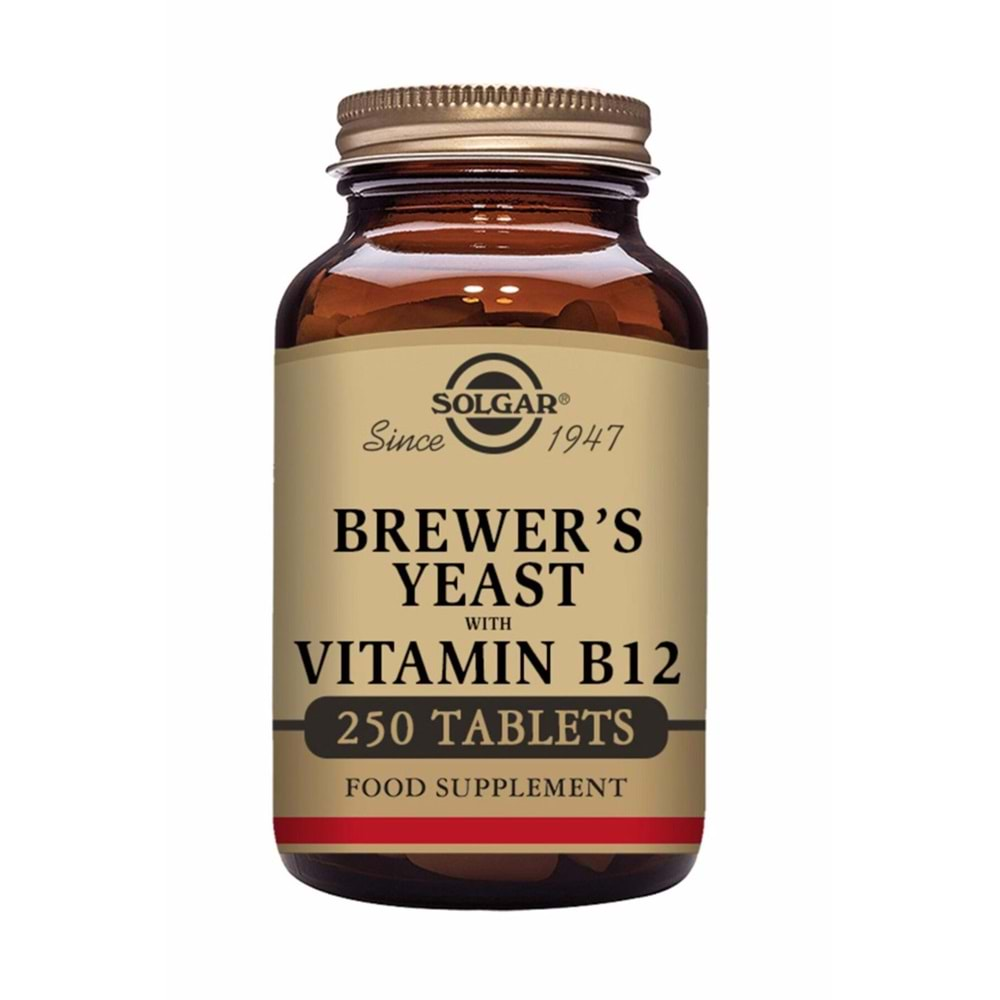 Solgar Brewer's Yeast with Vitamin B12 250 Tablet