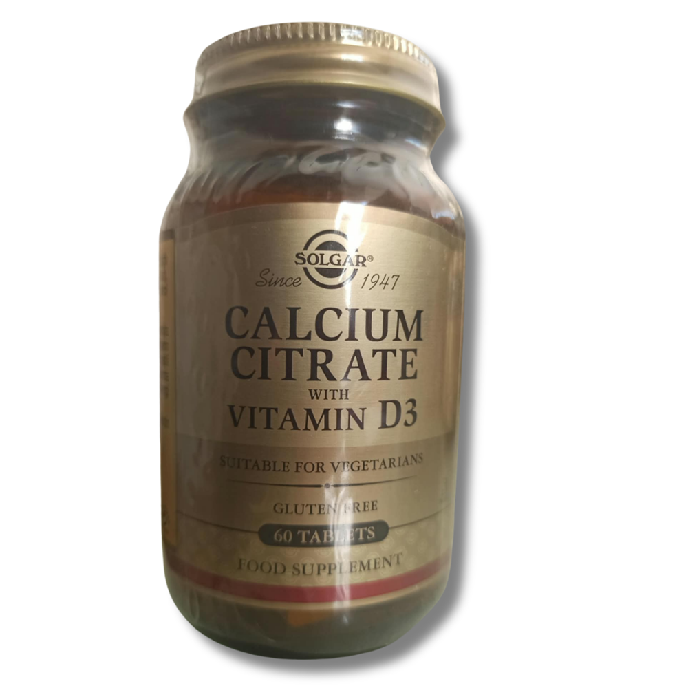 Solgar Calcium Citrate with Vitamin D3 60 Tablet