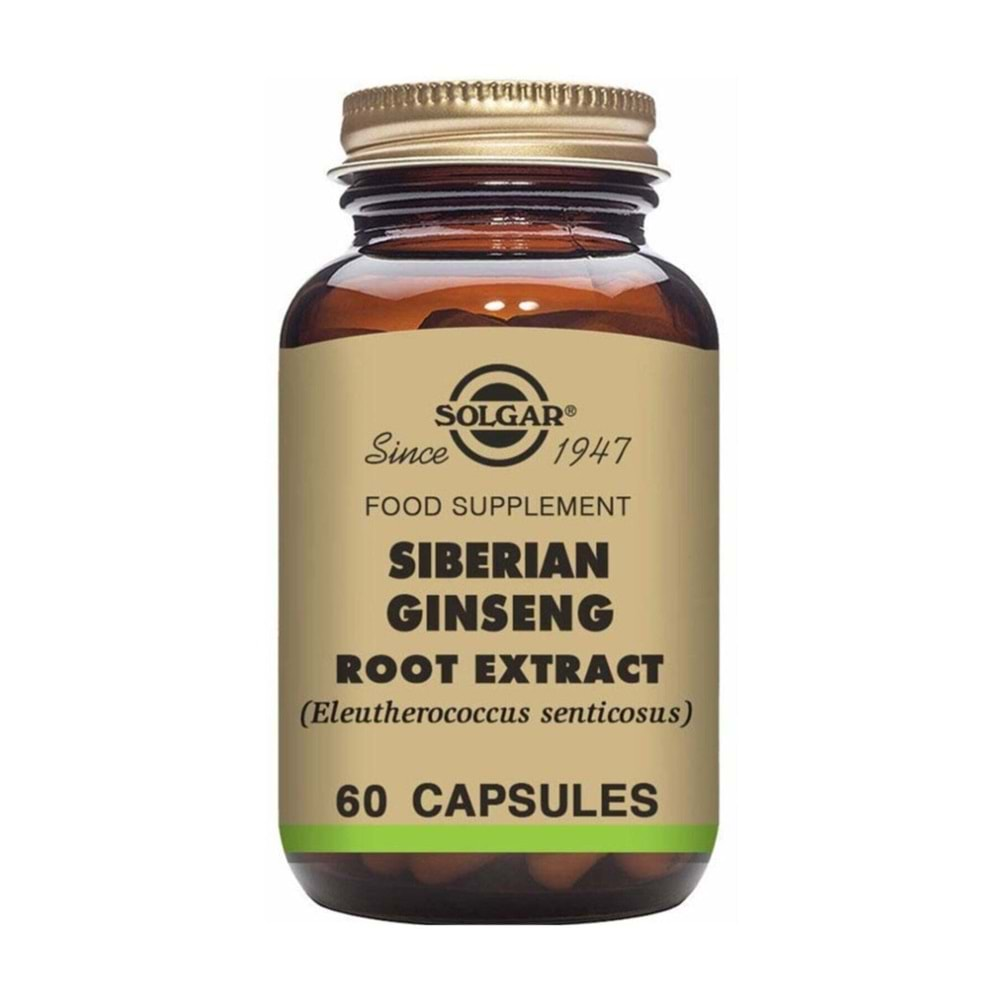 Solgar Siberian Ginseng Root Extract 60 Kapsül