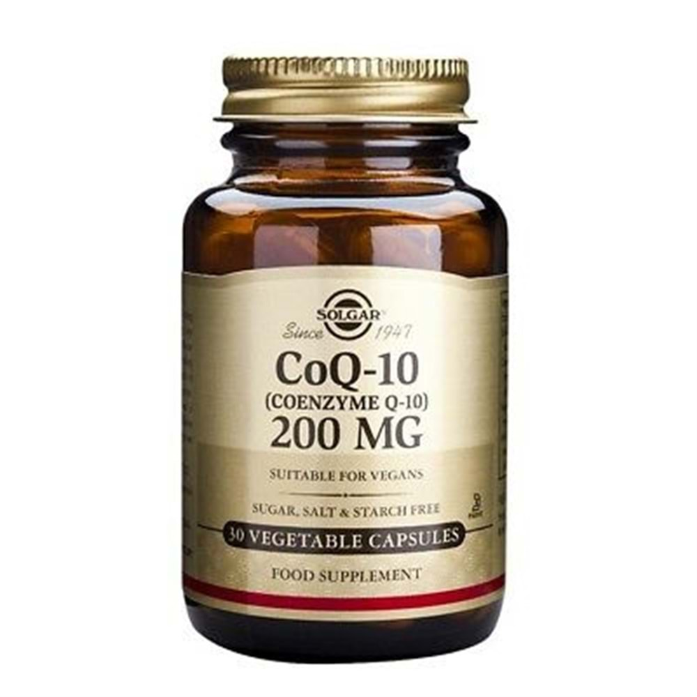 Solgar CoQ-10 200 mg 30 Kapsül