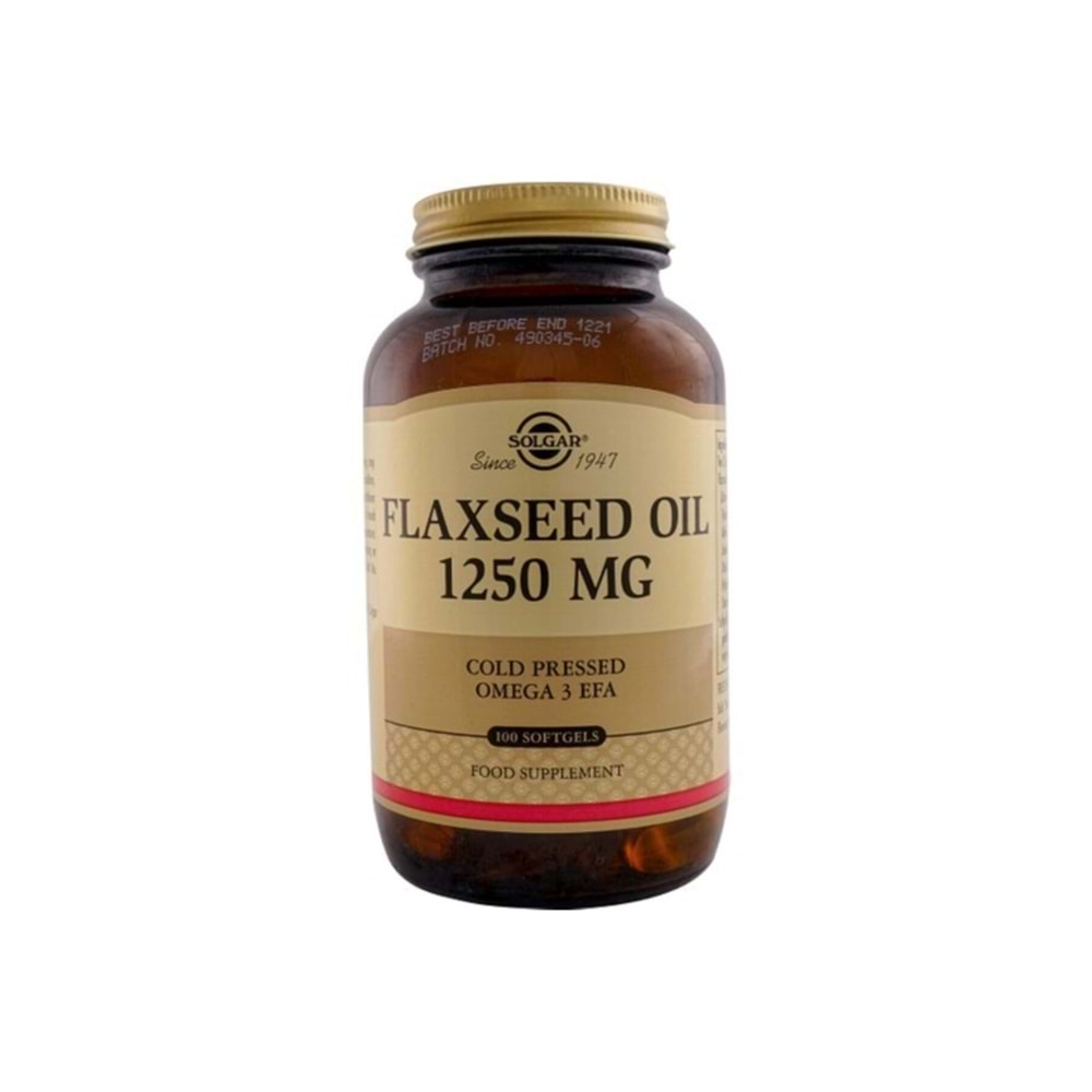 Solgar Flaxseed Oil 1250 mg 100 Kapsül