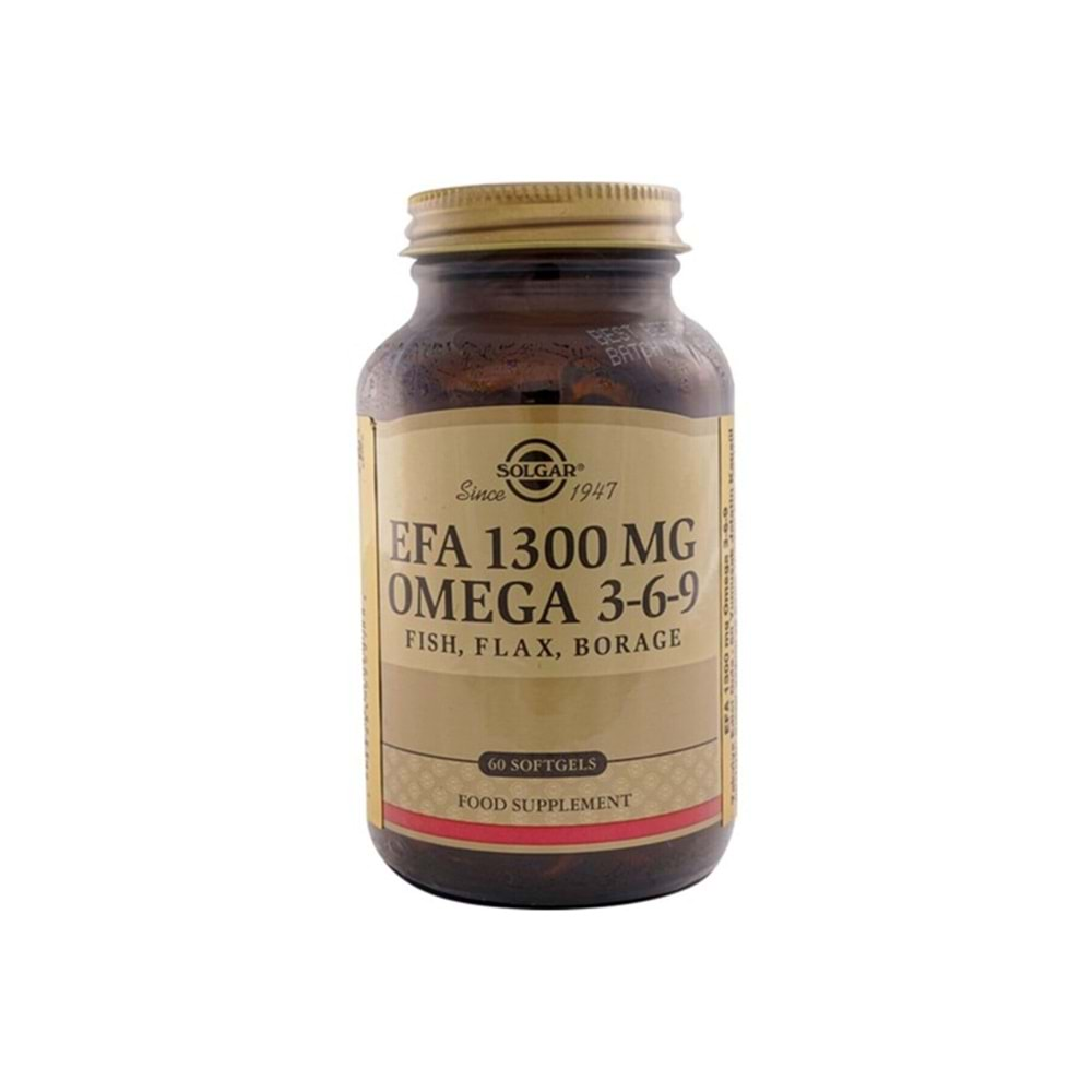 Solgar Efa 1300 mg Omega 3-6-9 60 Softgel