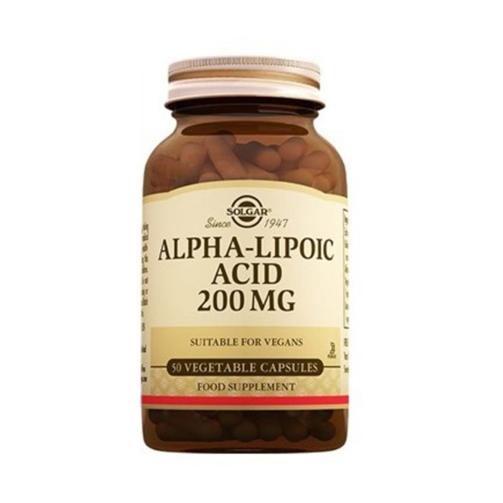 Solgar Alpha Lipo Acid 200 mg 50 Kapsül