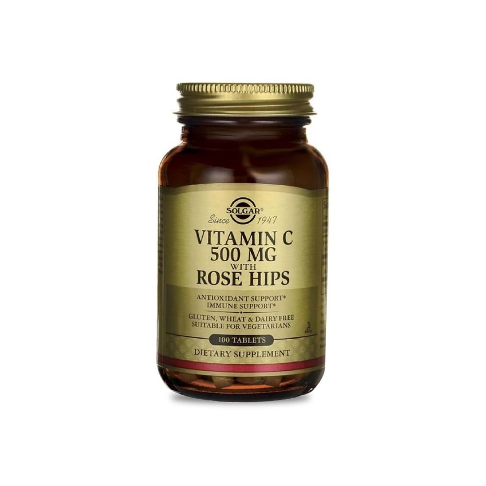 Solgar Vitamin C with Rose Hips 500 mg 100 Tablet