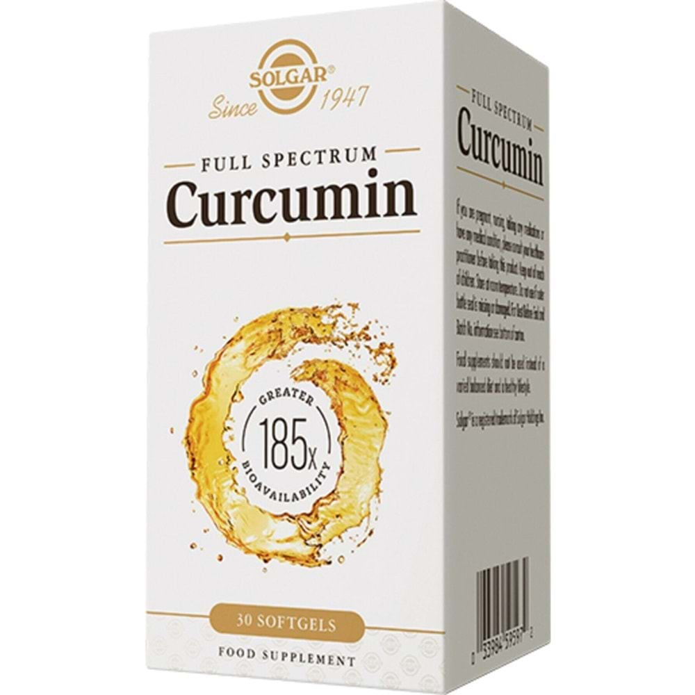 Solgar Curcumin Food Supplement 30 Kapsül