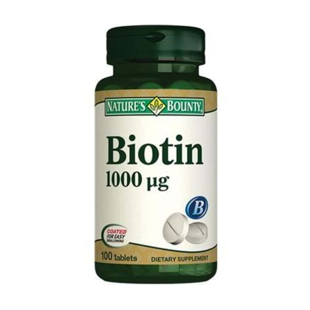 Natures Bounty Biotin 1000 ug 100 Tablet