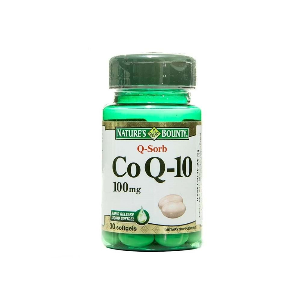 Natures Bounty Coq-10 100 mg 30 Yumuşak Kapsül