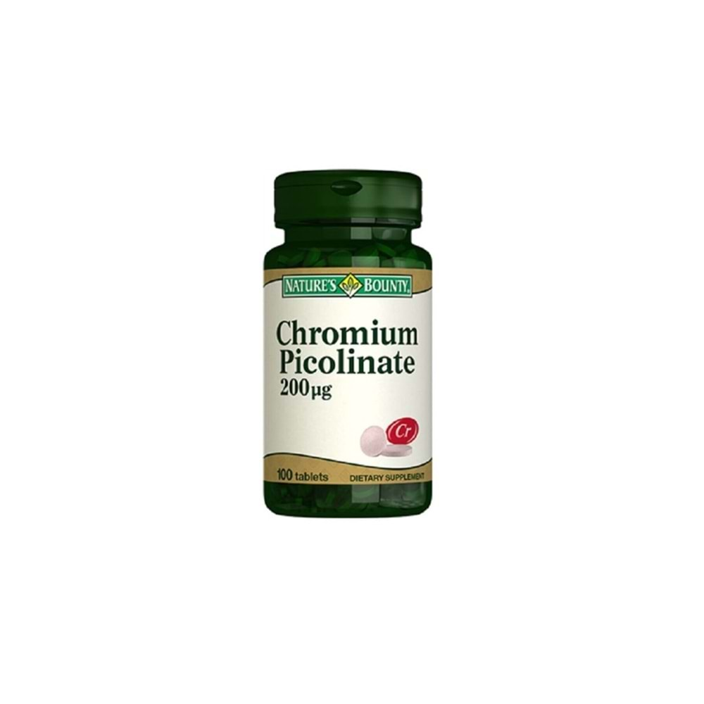 Natures Bounty Chromium Picolinate 200 ug 100 Tablet