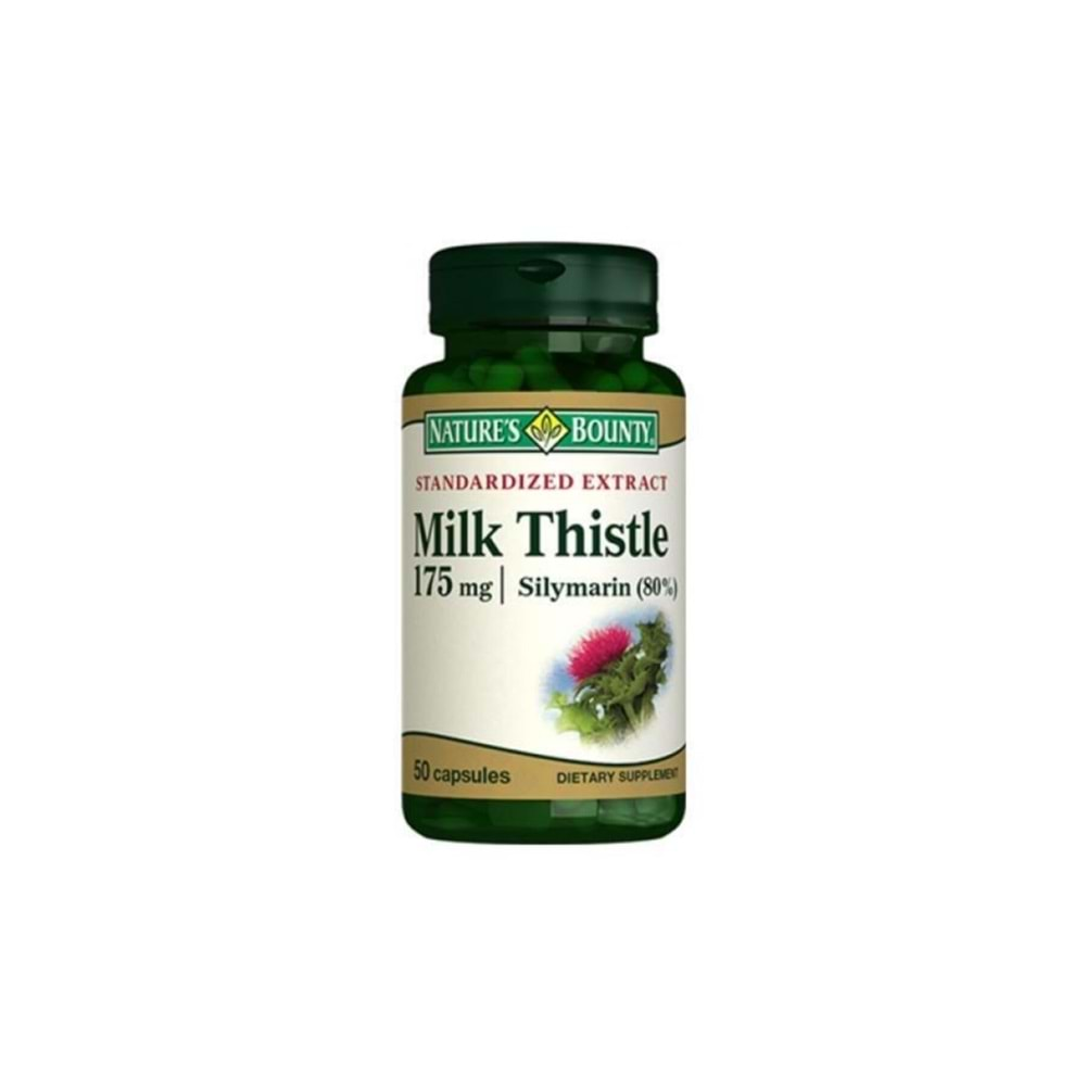 Natures Bounty Milk Thistle 175 mg 50 Kapsül