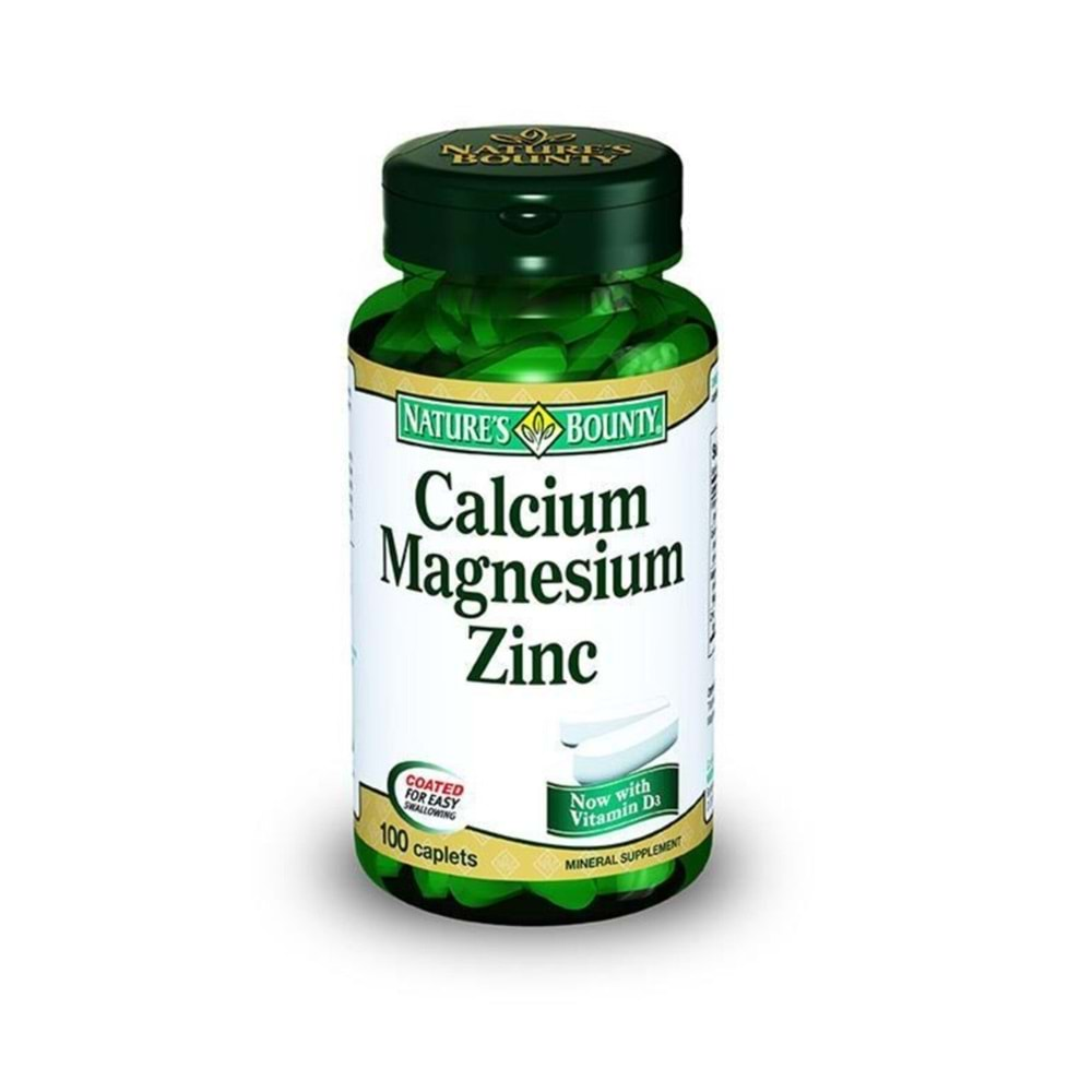 Natures Bounty Calcium Magnesium Zinc 100 Tablet