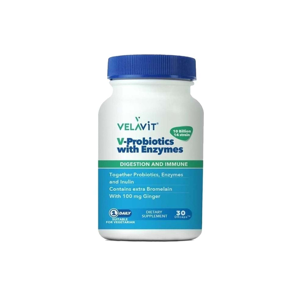 Velavit V-Probiotics With Enzymes 30 Tablet