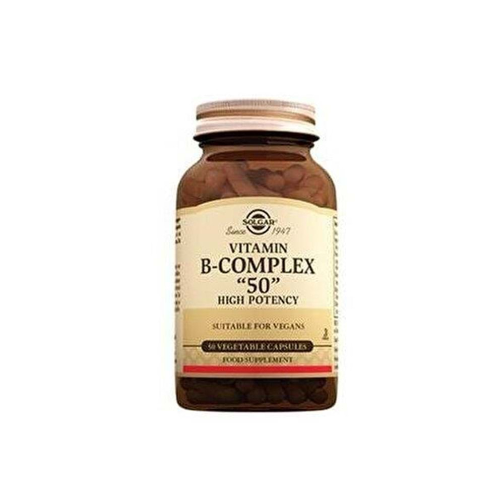 Solgar Vitamin B Complex 50 mg 50 Kapsül