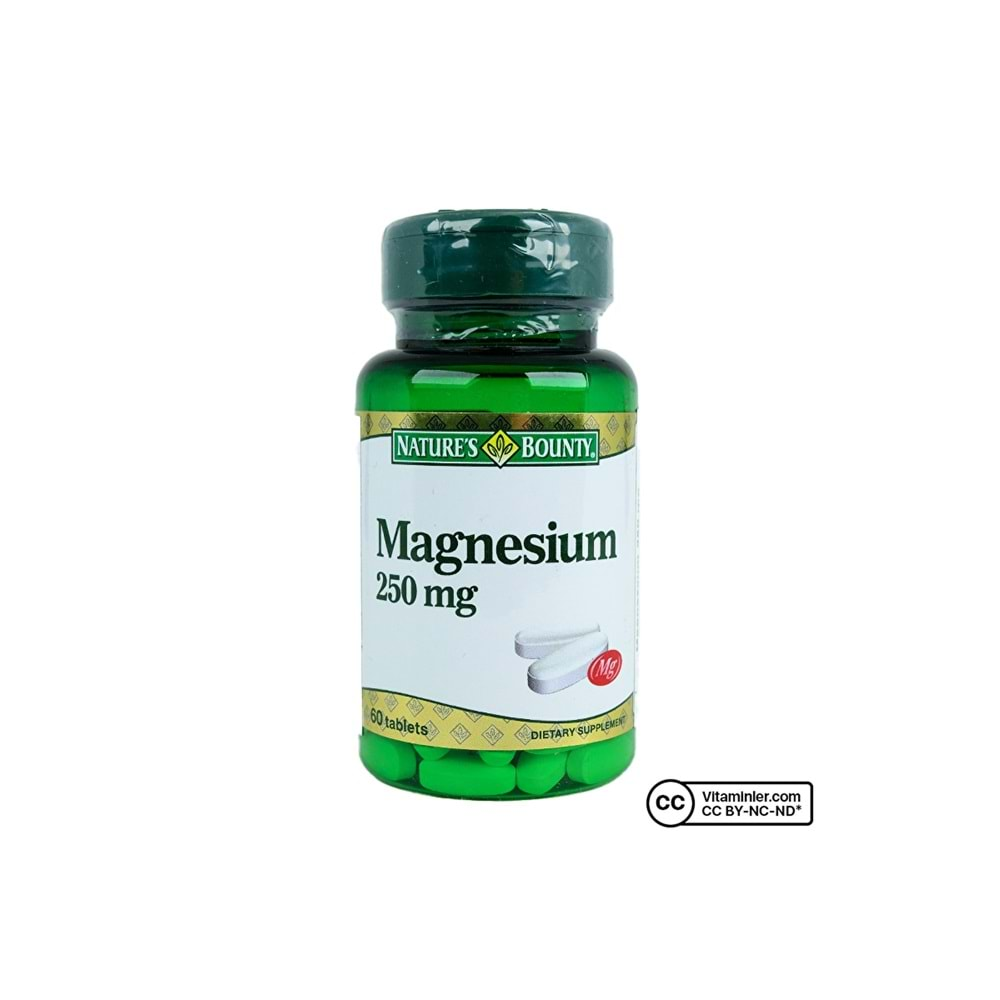 Natures Bounty Magnesium 250 mg 60 Tablet