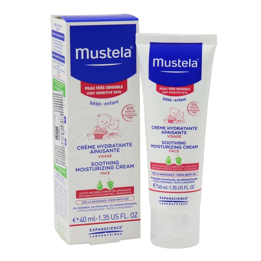 Mustela Soothing Mousturizing Cream 40 ml - Hassas Ciltler İçin