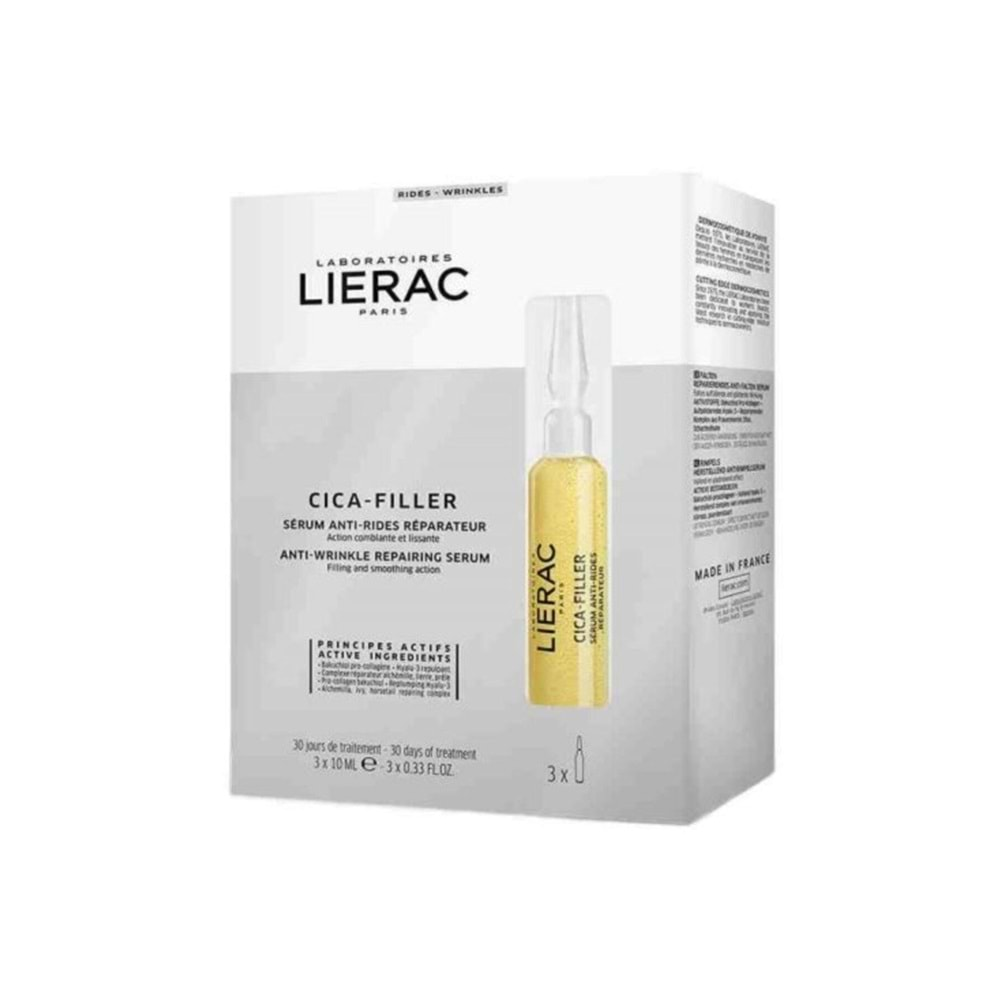 Lierac Cica-Filler Serum Tüm Cilt Tipleri İçin Kırışıklık Karşıtı Onarıcı Serum 3 x 10 ml