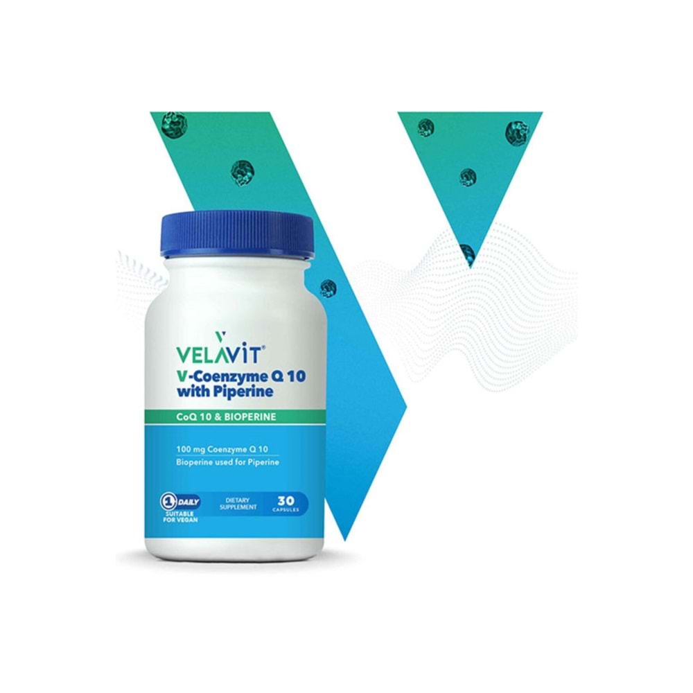Velavit Coenzym Q10 With Piperine 30 Kapsül