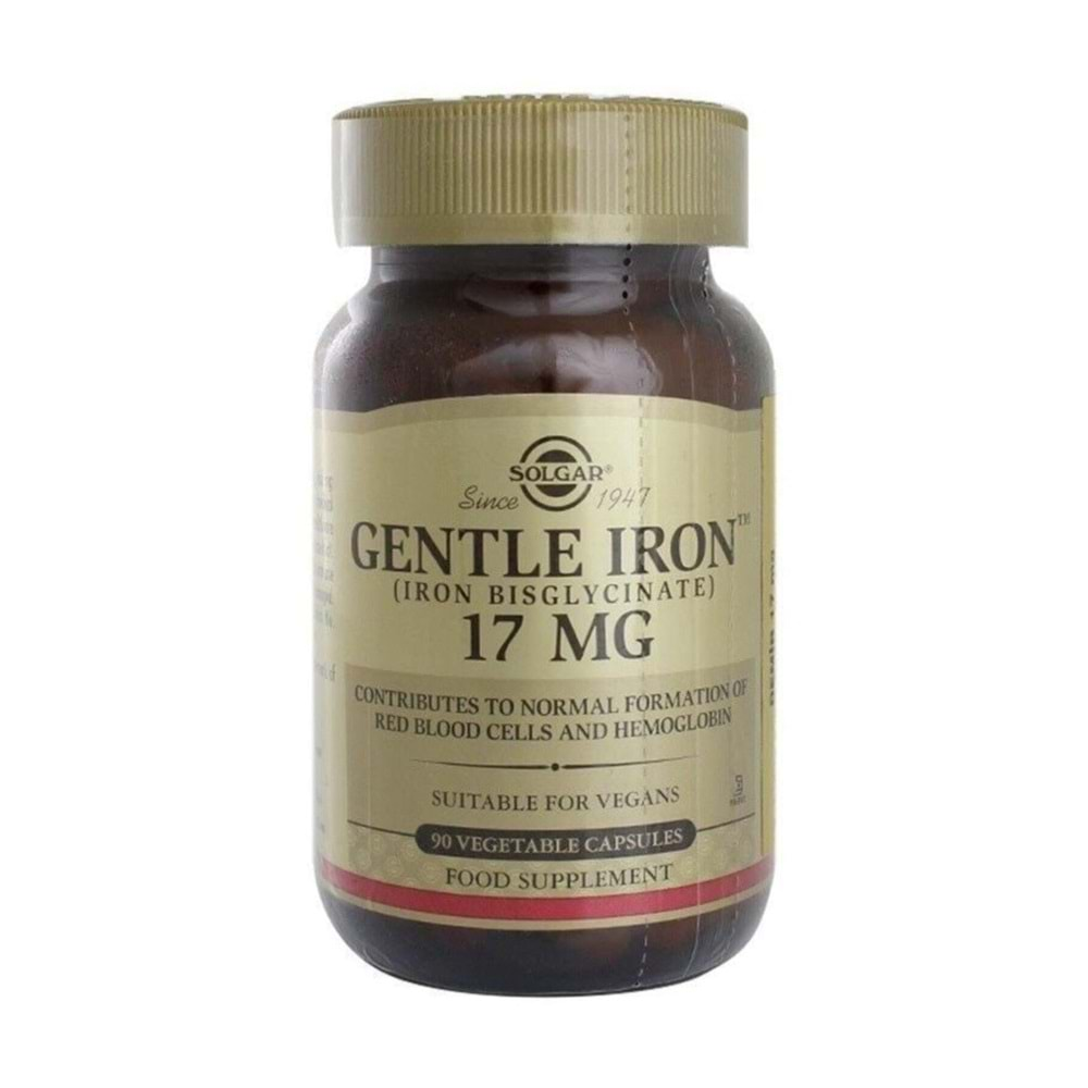 Solgar Gentle Iron 17 mg 90 Kapsül