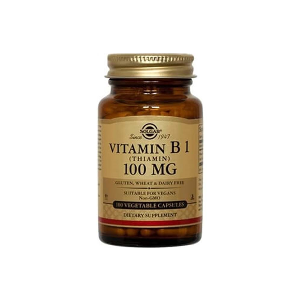 Solgar Vitamin B1 (Thiamin) 100 mg 100 Kapsül