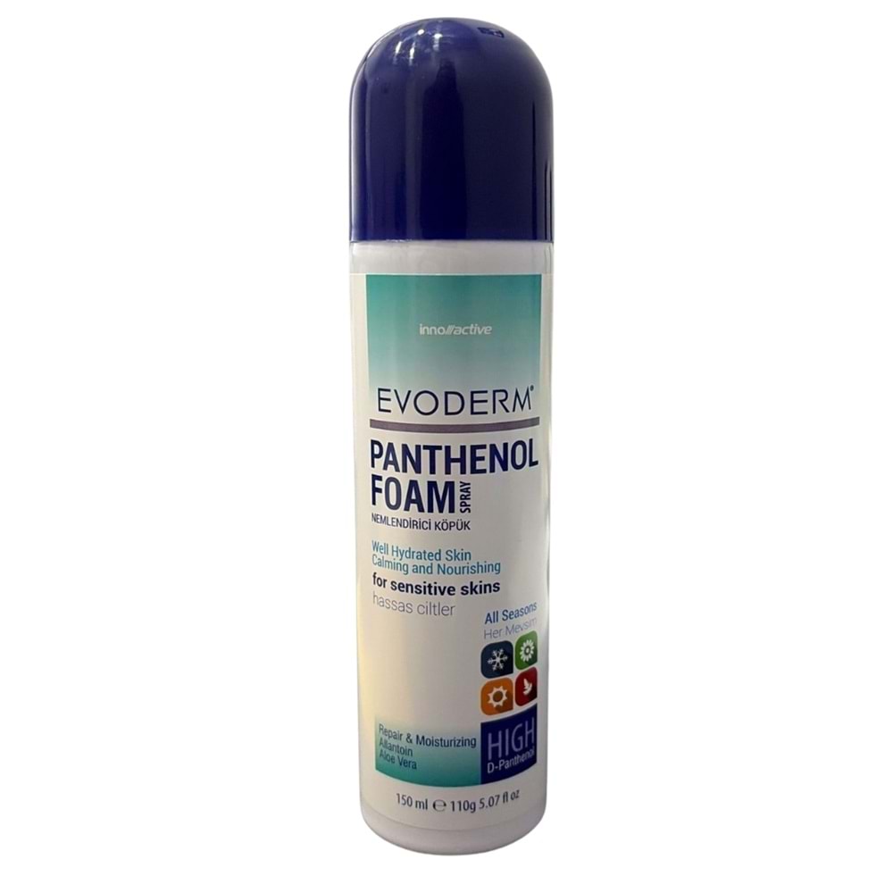 Evoderm Panthnenol Foam Nemlendirici Köpük 150 ml Sprey