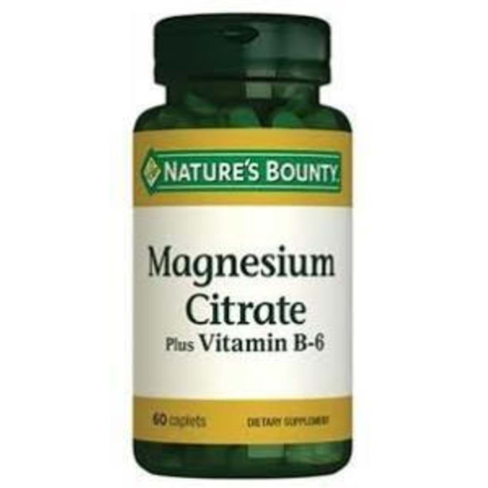 Natures Bounty Magnesium Citrate Plus Vitamin B-6 60 Tablet