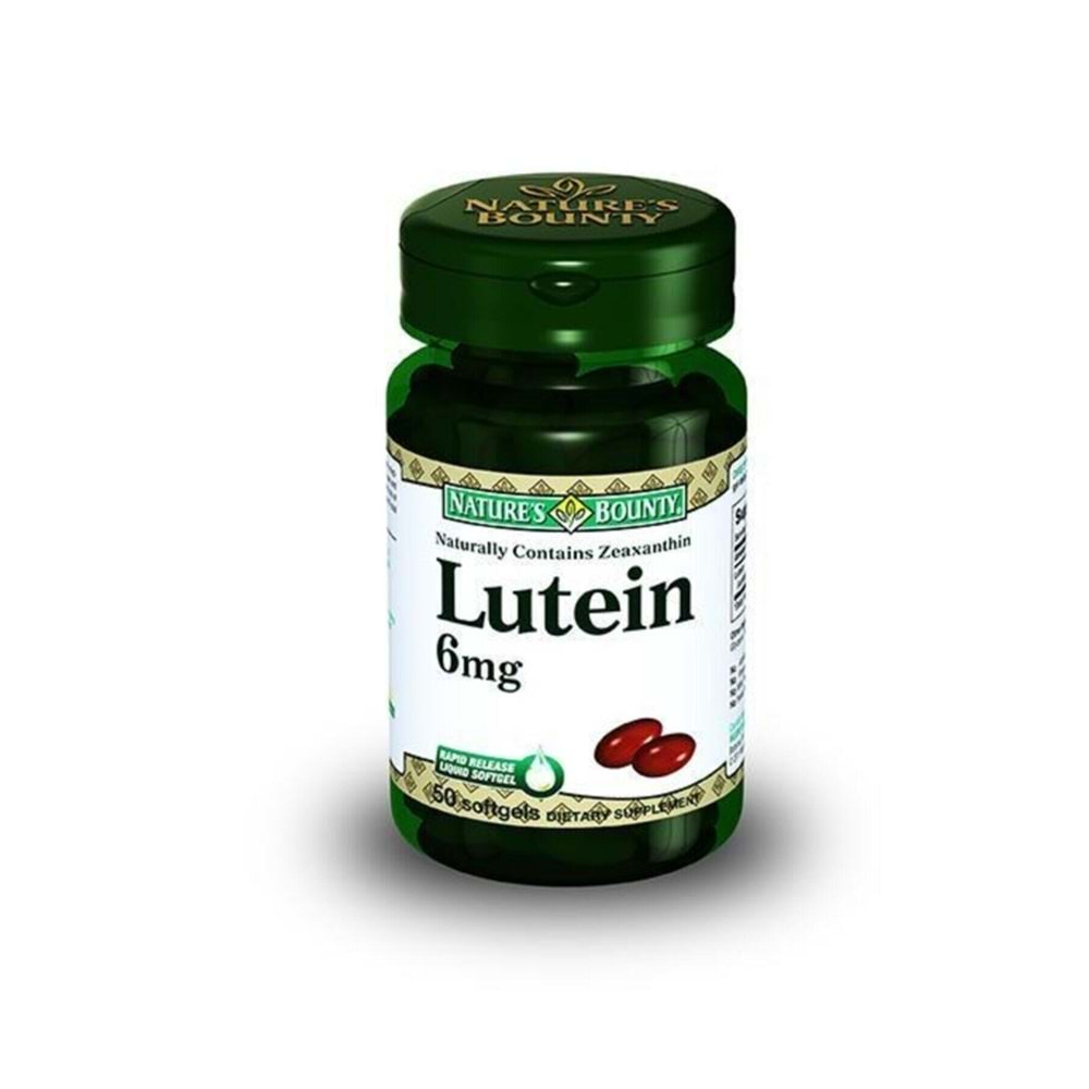 Natures Bounty Lutein 6 mg 50 Softgel