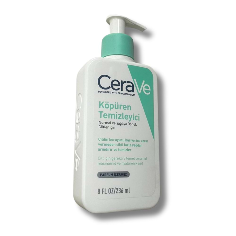 Cerave Foaming Cleanser Normal & Yağlıya Dönük Ciltler İçin 236 ml