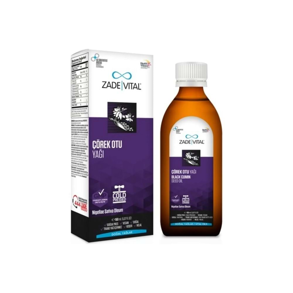 Zade Vital Çörek Otu Yağı 150 ml