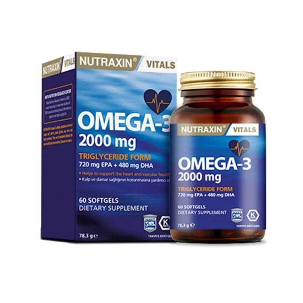 Nutraxin Omega-3 2000 mg 60 Kapsül