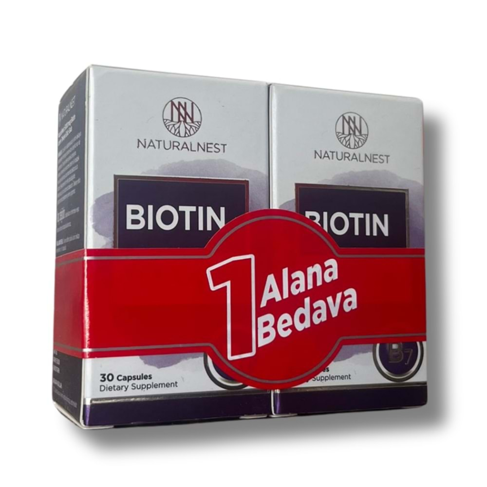 Naturalnest Biotin 30 Kapsül - 1 Alana 1 Bedava