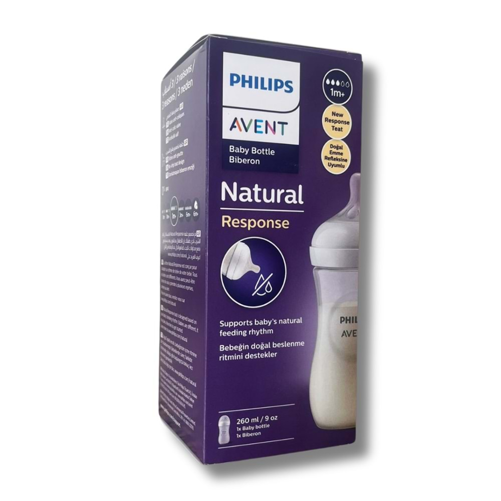 Avent Natural Response Doğal Tepkili PP Biberon 1+ Ay 260 ml