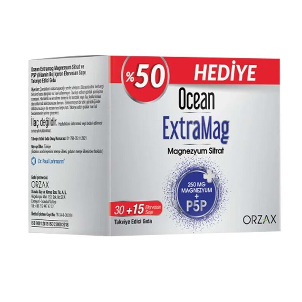 Ocean Extramag 30+15 Efervesan Saşe