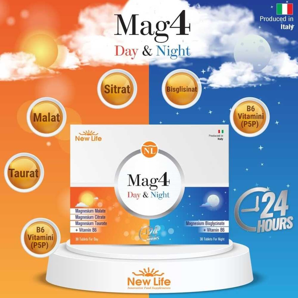 New Life Mag 4 Day 30 Tablet & Night 30 Tablet