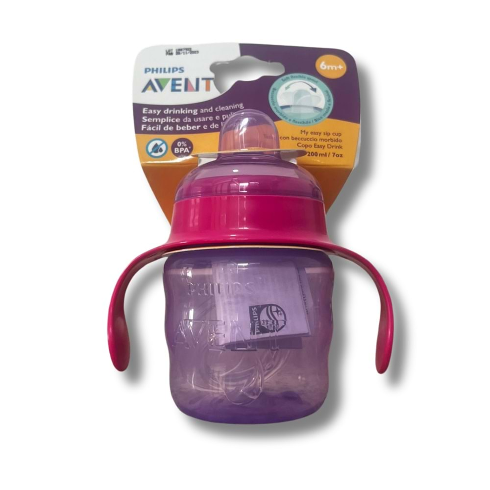 Avent SCD551/03 Eğitici Damlatmaz Bardak 6+ Ay 200 ml - Mor