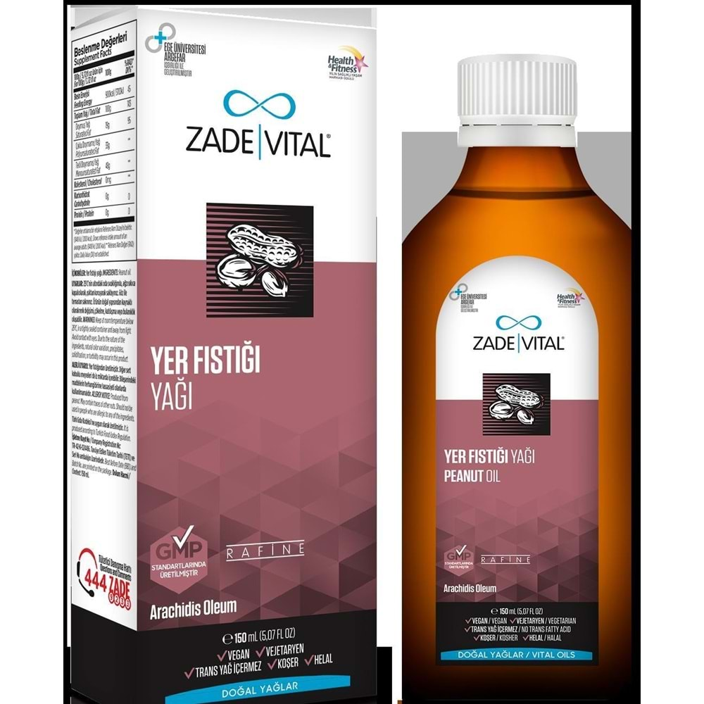 Zade Vital Yer Fıstığı Yağı 150 ml