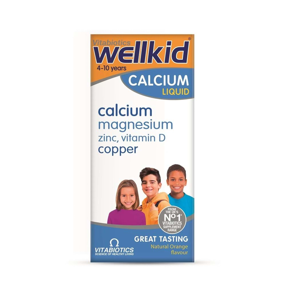 Wellkid Calcium Liquid Şurup 150 ml