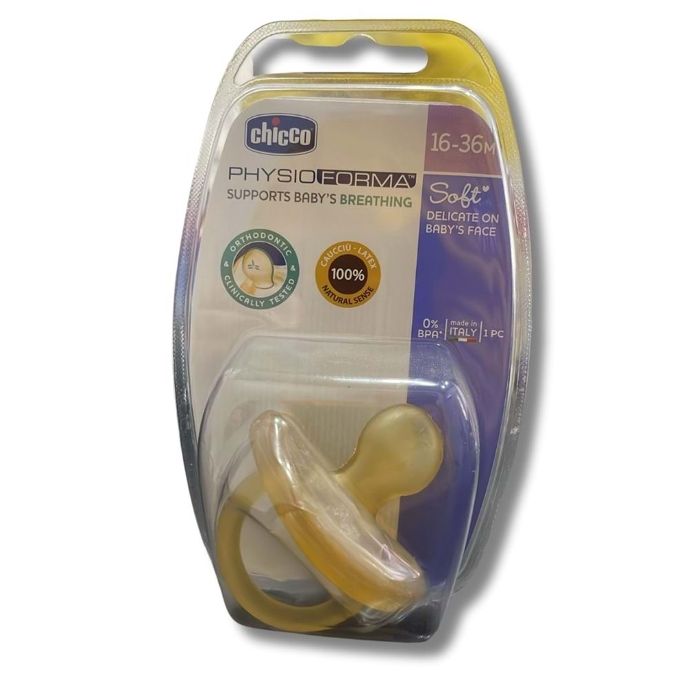 Chicco Physio Soft Kauçuk Emzik 16-36 Ay