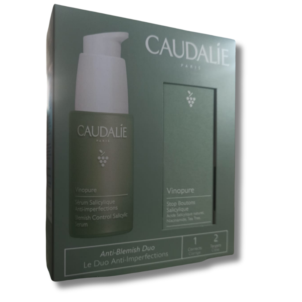 Caudalie Vinopure Akne Karşıtı Set - Vinopure Serum 30 ml + Spot Krem 15 Hediye