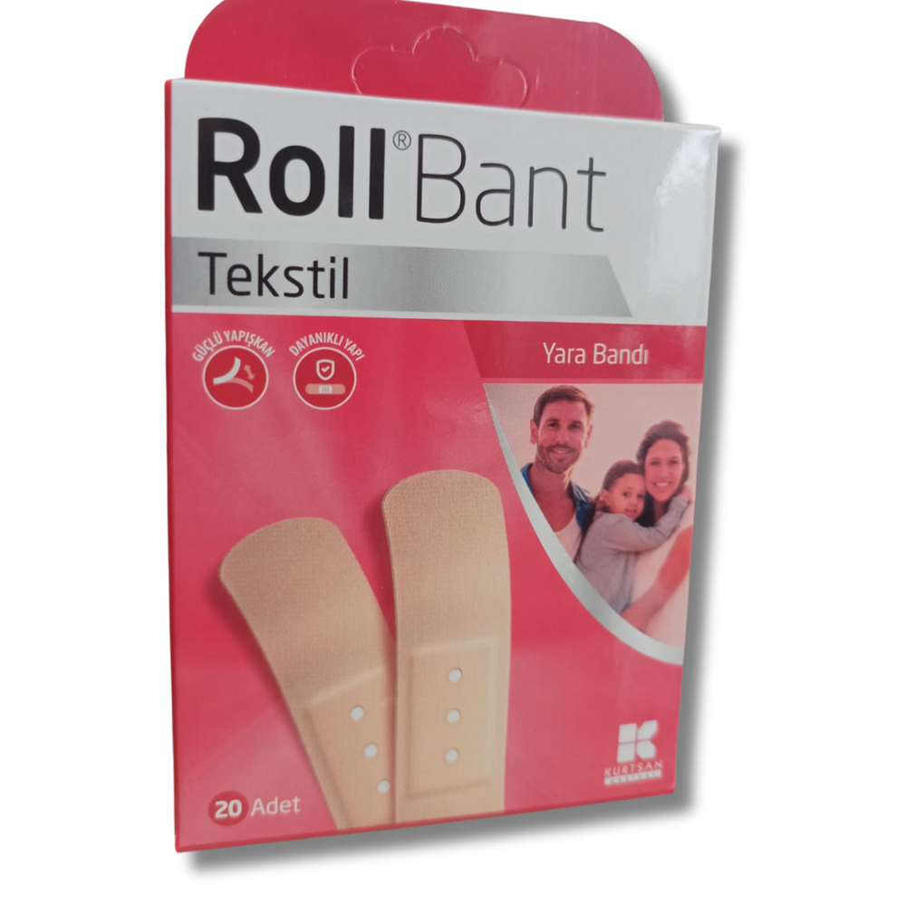 Roll Bant Tekstil Yara Bandı 20'li