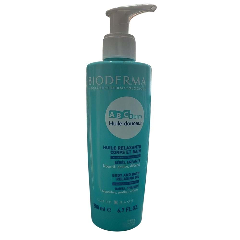 Bioderma ABCDerm Relaxing Oil 200 ml Bebek Masaj Yağı