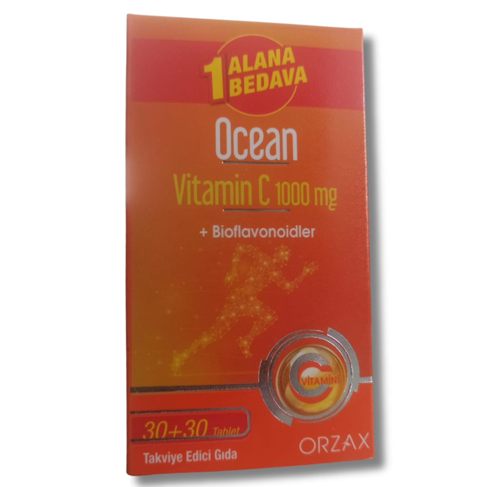Ocean Vitamin C 1000 mg 30 Tablet - 1 Alana 1 Bedava