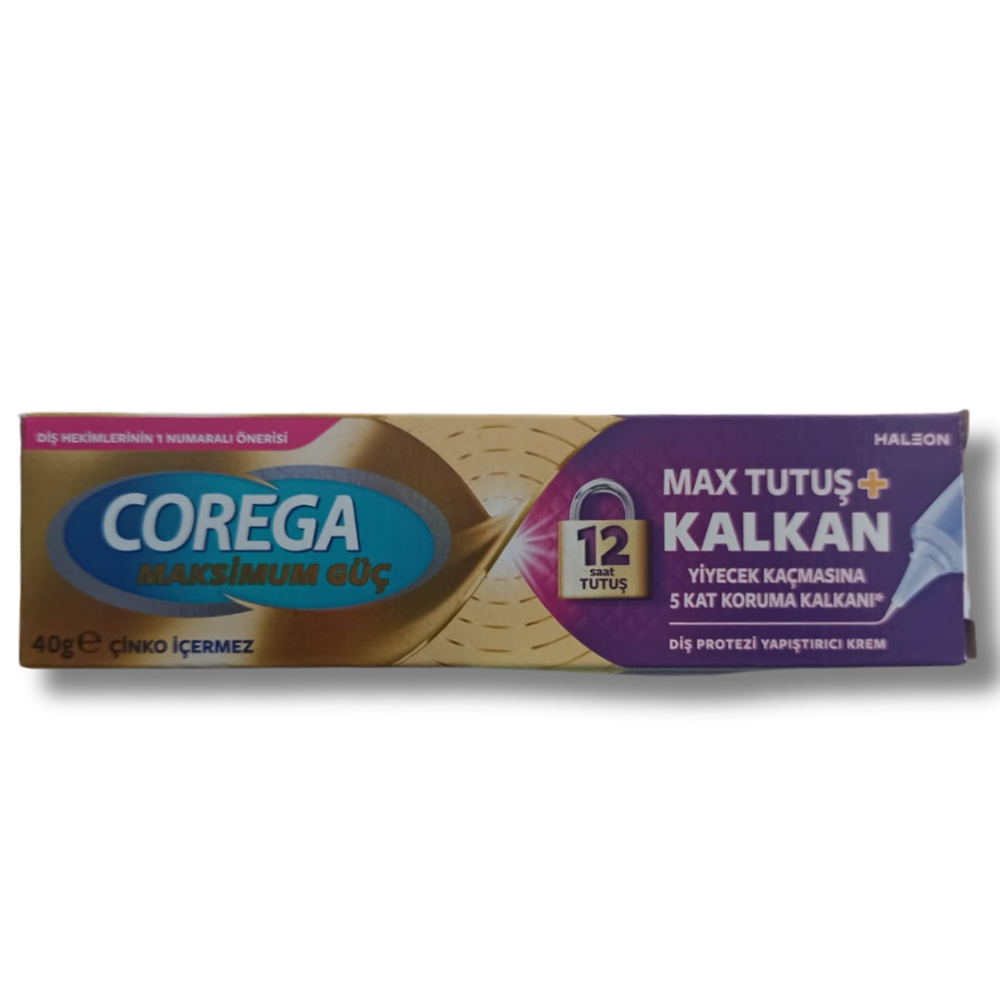Corega Maksimum Güç Kontrol + Tutuş Diş Protezi Yapıştırıcı Krem 40 gr