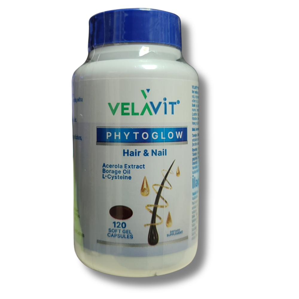 Velavit Phytoglow Hair & Nail 120 Soft Gel Capsules
