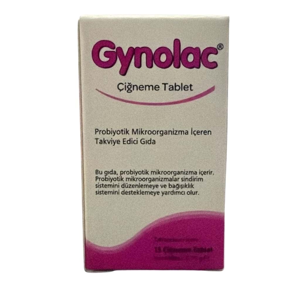 Gynolac Probiyotik 15 Çiğneme Tablet